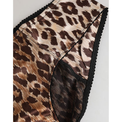 Dolce & Gabbana Multicolor Leopard Print Girdle Panty Underwear