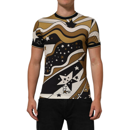 Dolce & Gabbana Multicolor Millennials Star CrewNeck T-shirt
