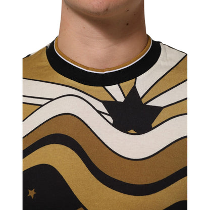 Dolce & Gabbana Multicolor Millennials Star CrewNeck T-shirt