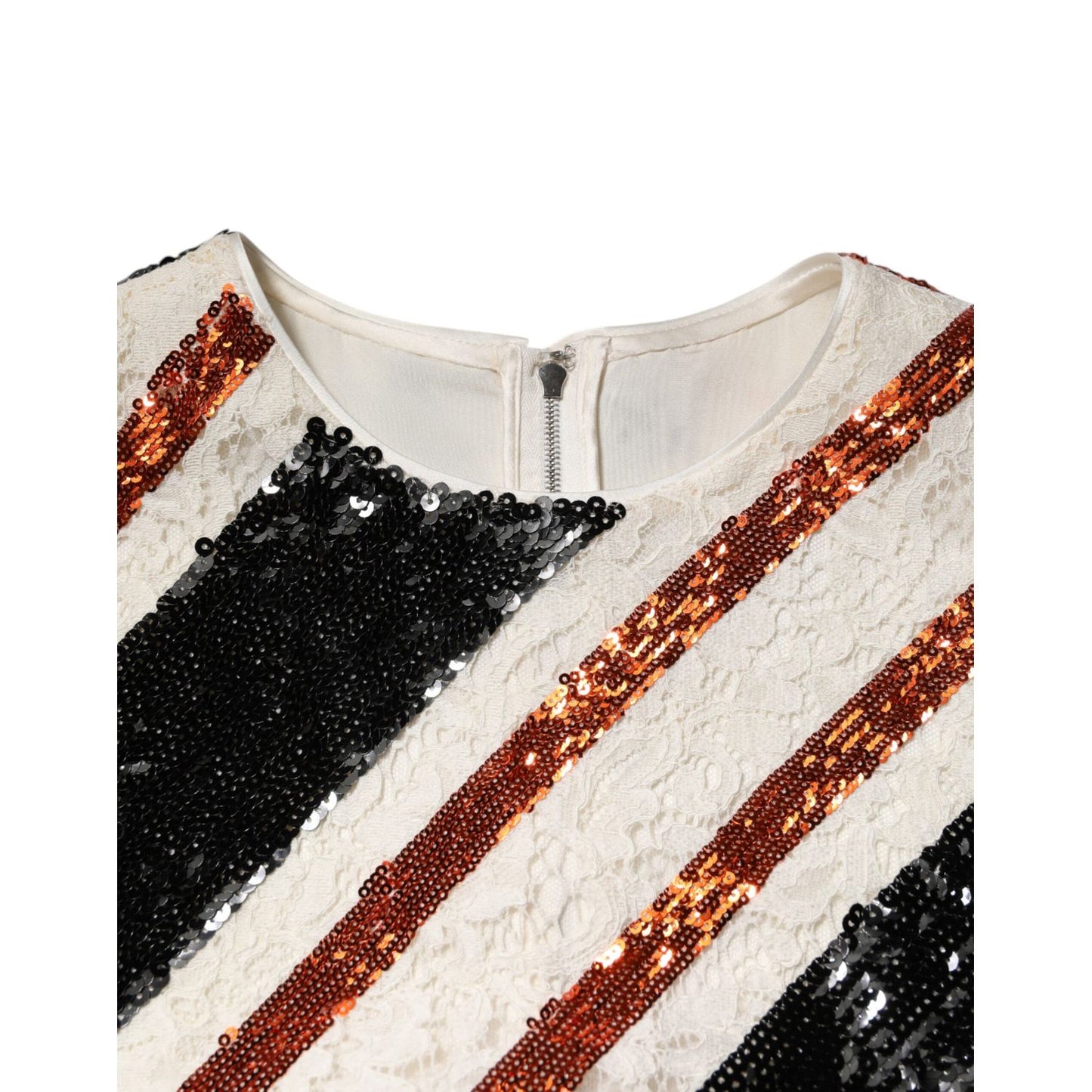 Dolce & Gabbana Multicolor Sequin Embellished Shift Dress