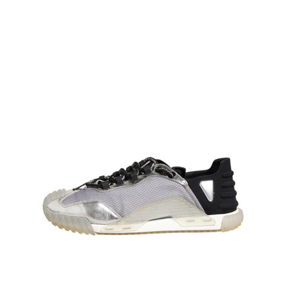 Dolce & Gabbana Multicolor Silver Logo Low Top NS1 Sneakers Shoes