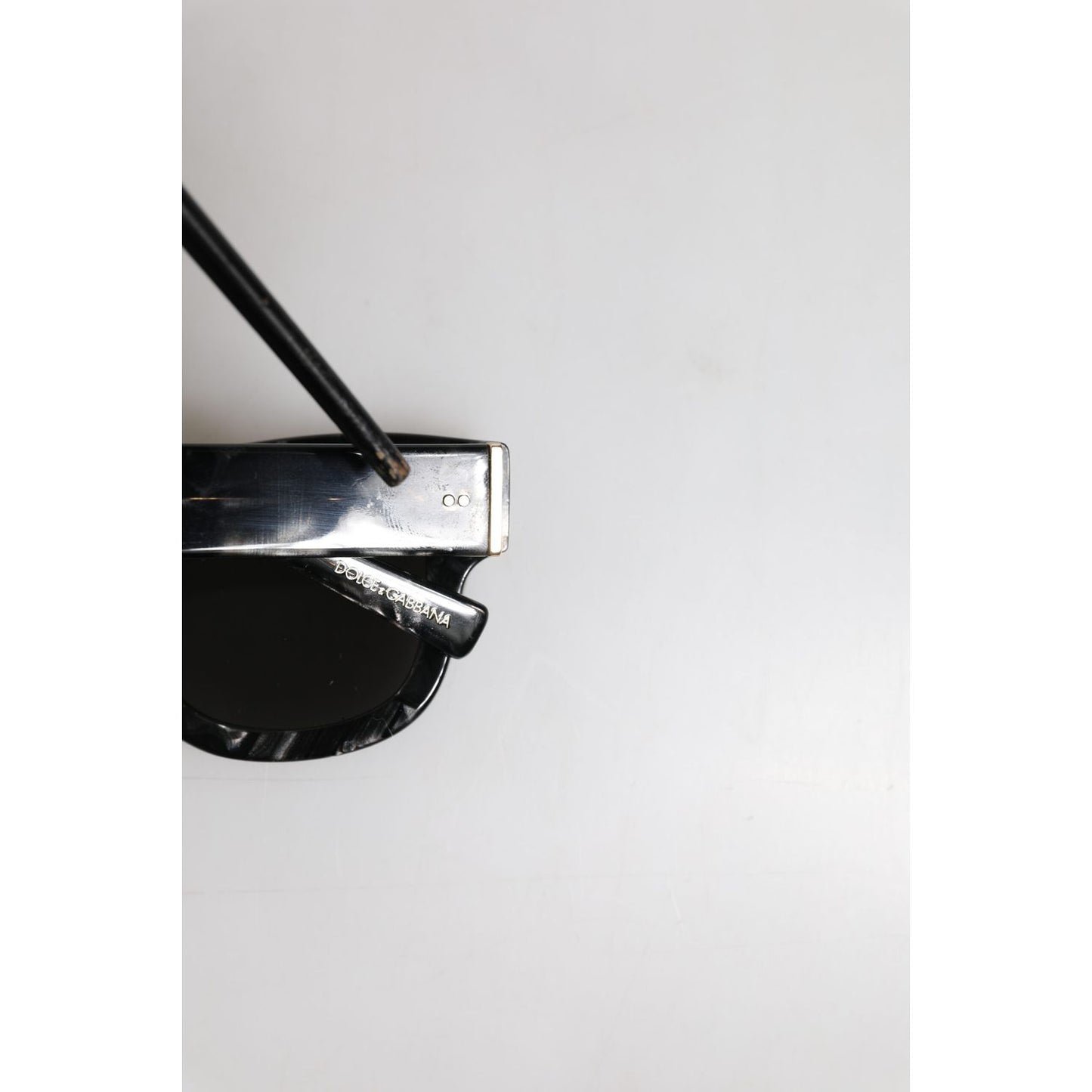 Dolce & Gabbana Pearl White Acetate Frame Domenico Shade Sunglasses