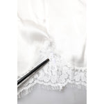 Dolce & Gabbana Top White Satin Lace Tank Lingerie Underwear