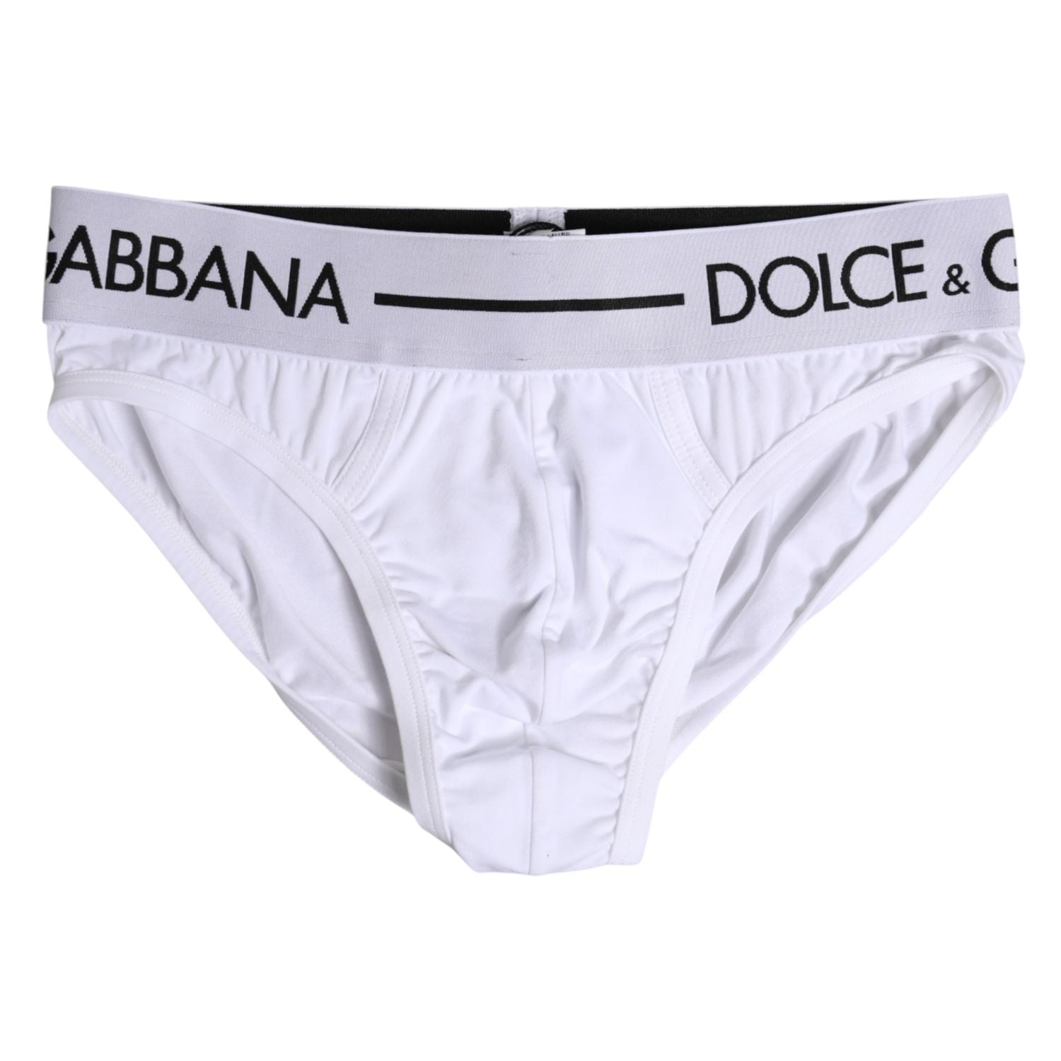 Dolce & Gabbana White Cotton Stretch Regular Brief Underwear