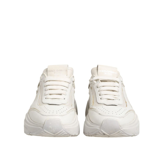 Dolce & Gabbana White DAYMASTER Calf Leather Sneakers Shoes