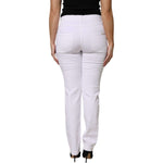 Dolce & Gabbana White Floral Sequined GIRLY Denim Jeans
