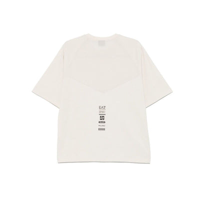 EA7 T-shirts and Polos Beige Topwear