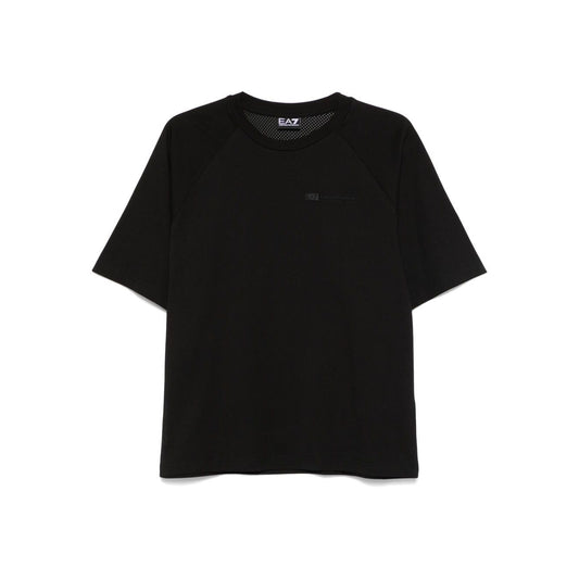 EA7 T-shirts and Polos Black Topwear