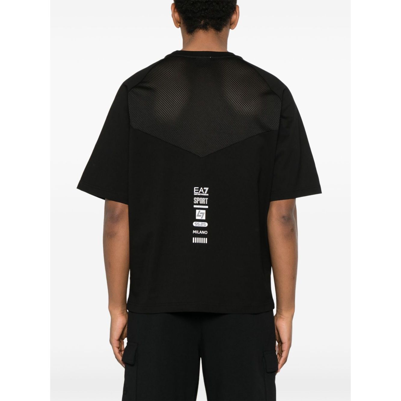 EA7 T-shirts and Polos Black Topwear