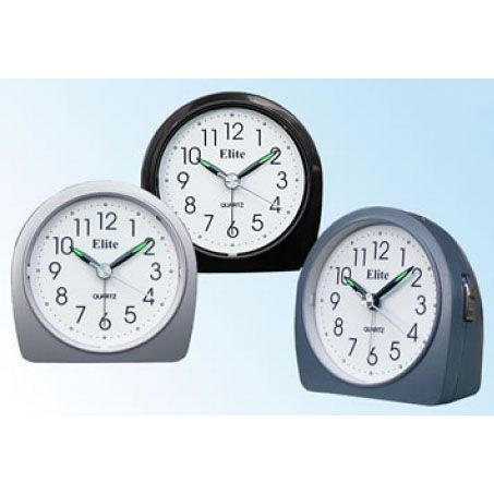 ELITE SVEGLIA ANALOGICA SILVER/ SILVER ALARM CLOCK