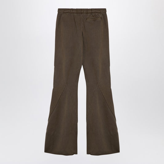 Entire Studios Organic cotton military green flared trousers