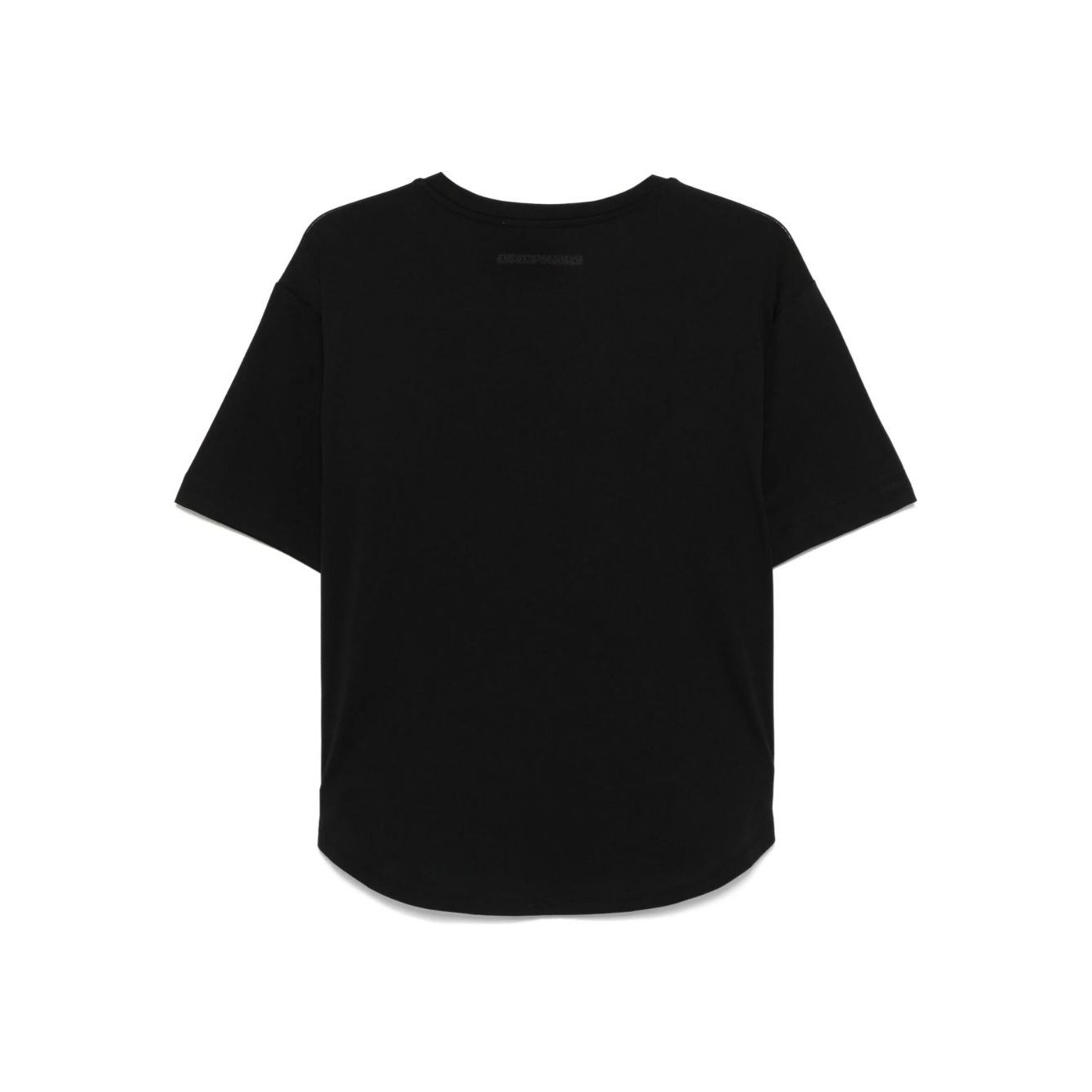 Emporio Armani logo embroidered T-shirt