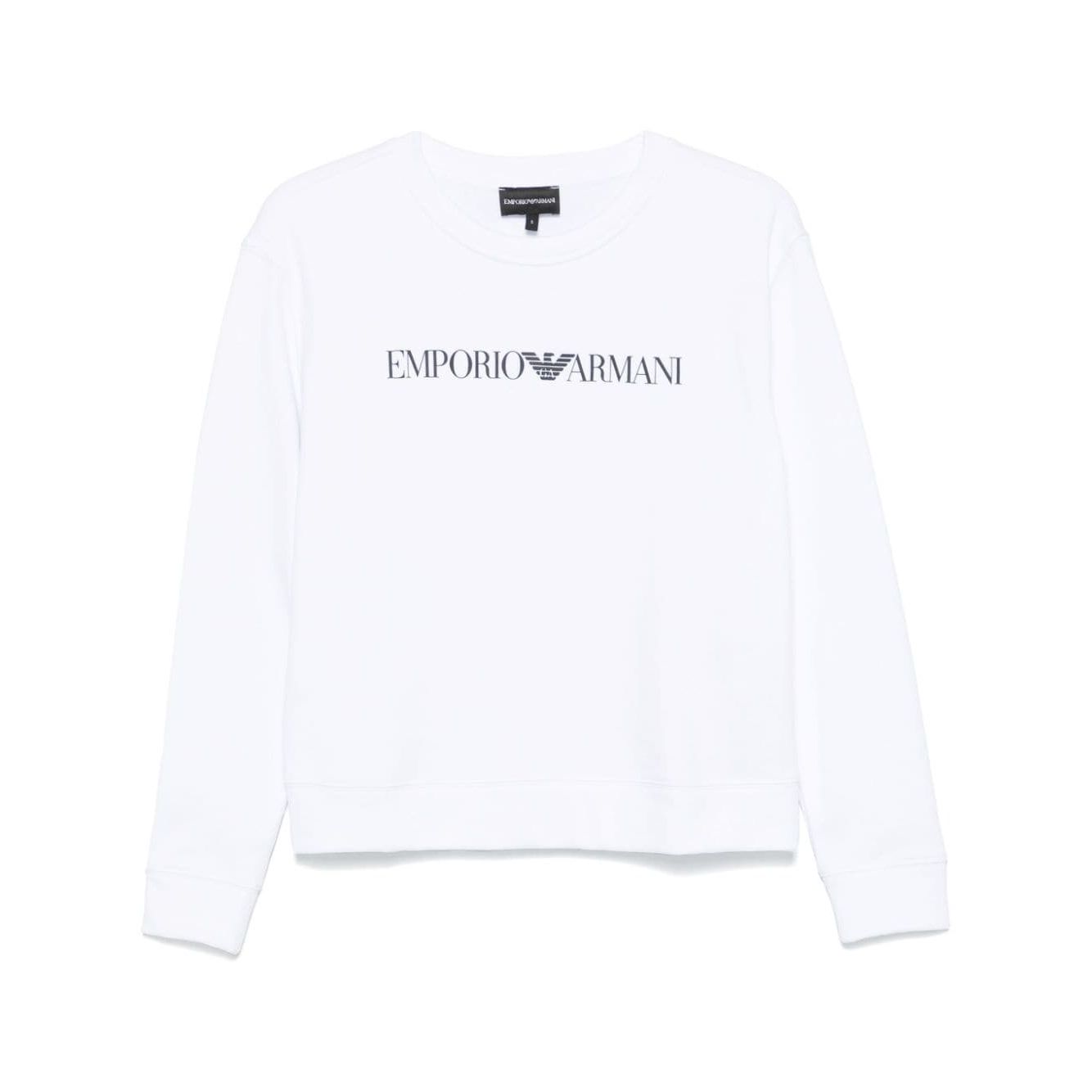 Emporio Armani logo-print organic-cotton Sweatshirt Topwear