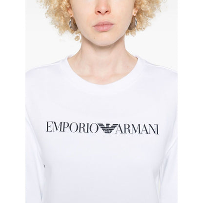 Emporio Armani logo-print organic-cotton Sweatshirt Topwear