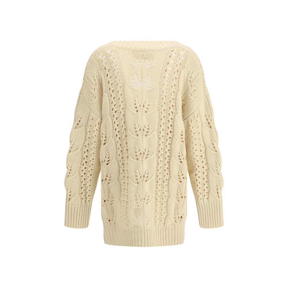 Ermanno Scervino Beige Cashmere Cardigan