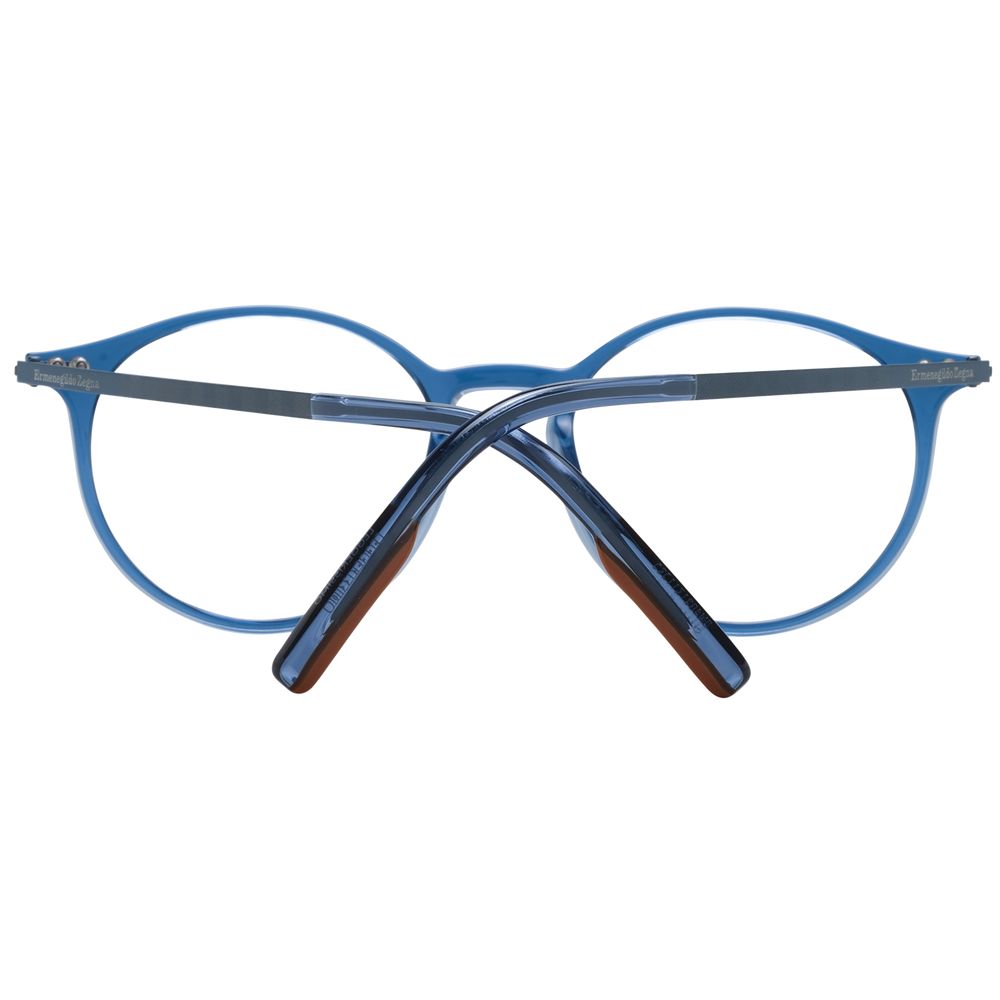Ermenegildo Zegna Blue Plastic & Titanium Glasses (Frames)