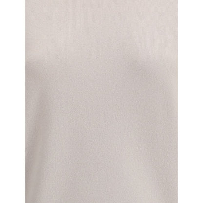 Close-up of Extreme Cashmere Cream Cashmere Sweatshirt fabric showing soft texture.