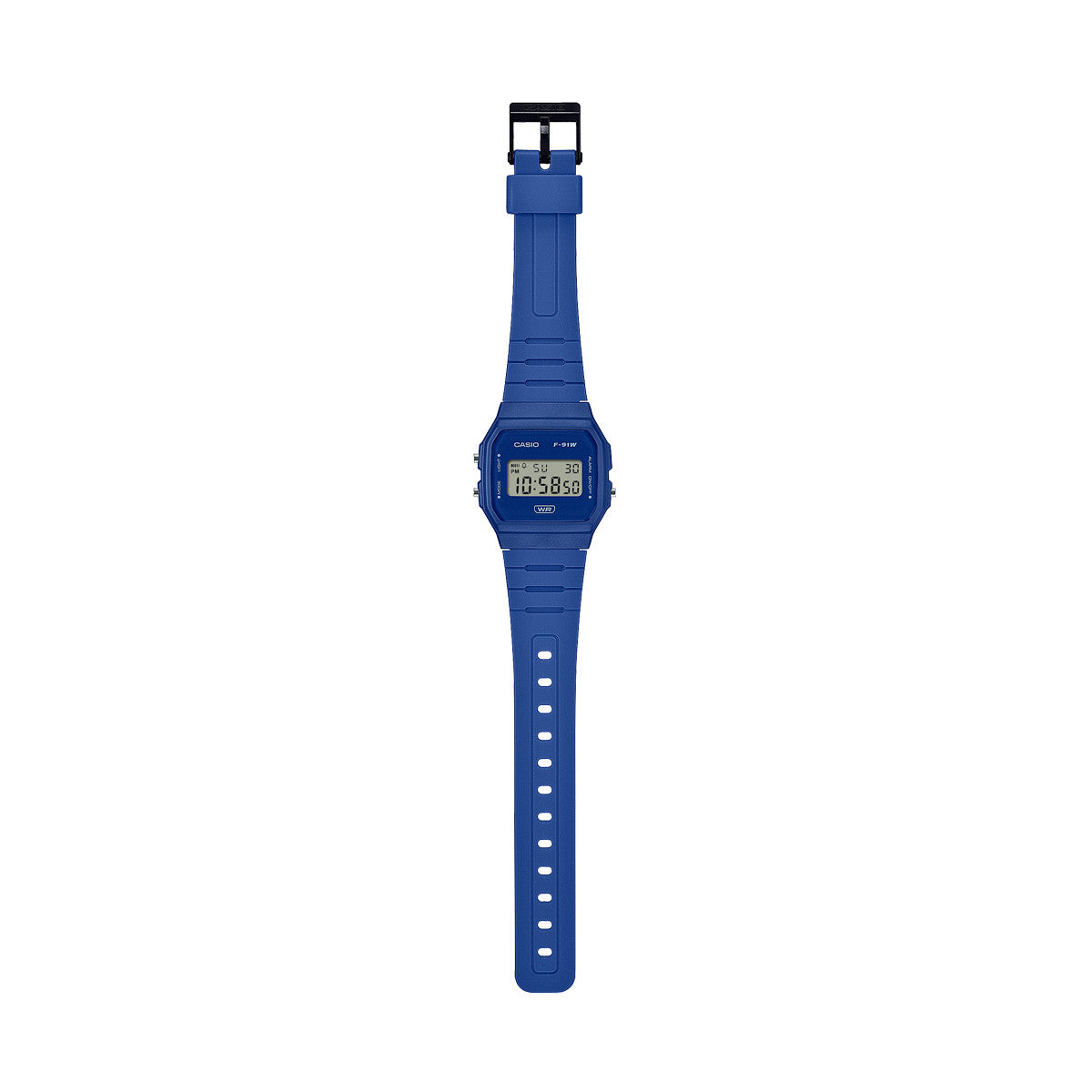 CASIO VINTAGE Mod. F-91 BIO RESIN STRAP - BLUE WATCHES
