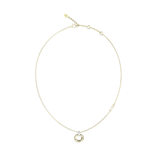 Gold necklace from GUESS JEWELS JEWELRY Mod. JUBN04518JWYGT-U with a minimalist pendant, simple and elegant design.