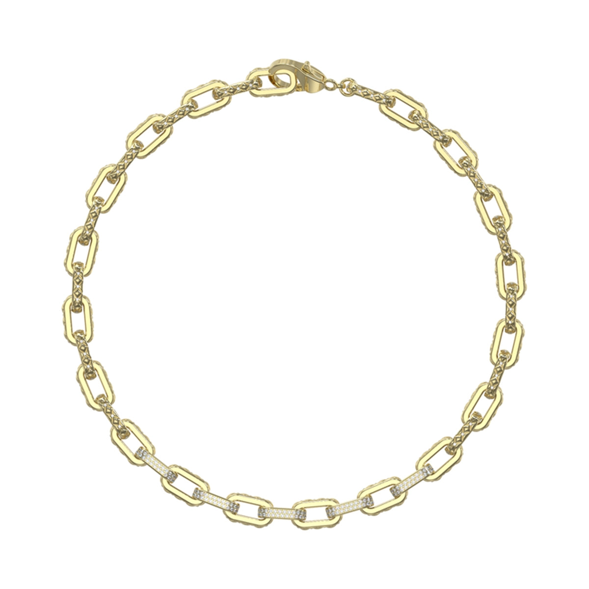 GUESS JEWELS JEWELRY Mod. JUBN04577JWYGT-U gold chain bracelet