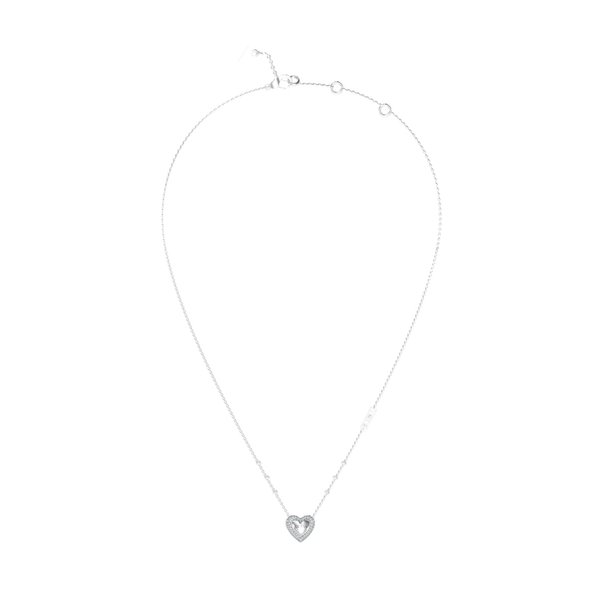 GUESS JEWELS JEWELRY Mod. JUBN05018JWRHT-U silver necklace with heart pendant