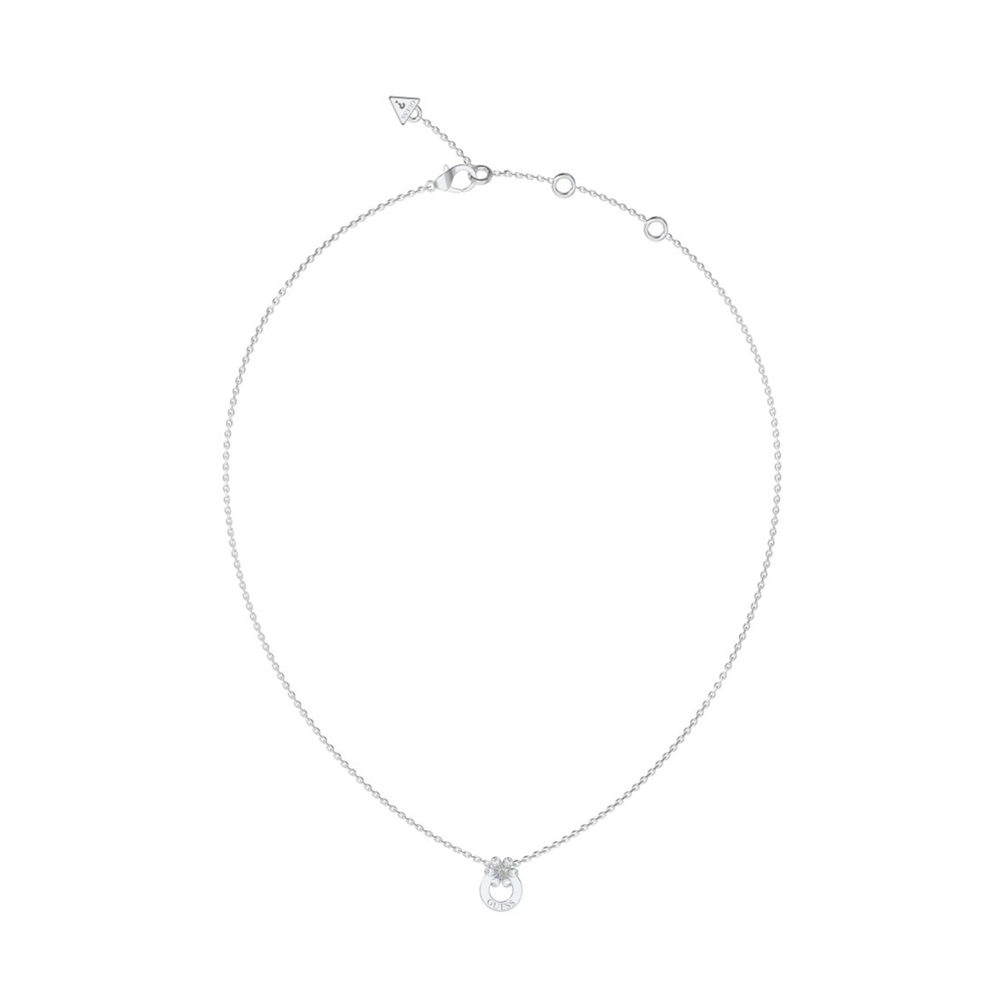 GUESS JEWELS JEWELRY Mod. JUBN05107JWRHT-U elegant silver necklace
