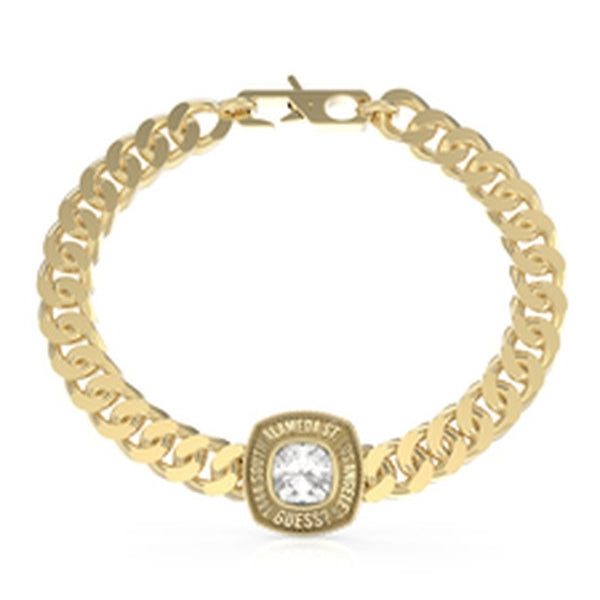 GUESS JEWELS JEWELRY Mod. JUMB01373JWYGS gold bracelet with logo and crystal detail