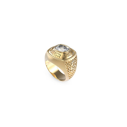 GUESS JEWELS JEWELRY Mod. JUMR01375JWYG64 gold ring with diamond detail