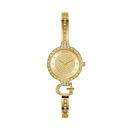 GUESS Mod. GISELLE gold watch with crystal embellishments.