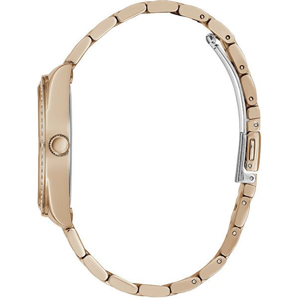 Side view of GUESS Mod. GW0307L3 watch with gold silver 925 material and 36 mm case