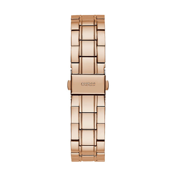 Rose gold GUESS Mod. GW0380L3 watch bracelet with clasp, designed for ladies, made from high-quality materials, elegant jewelry accessory.