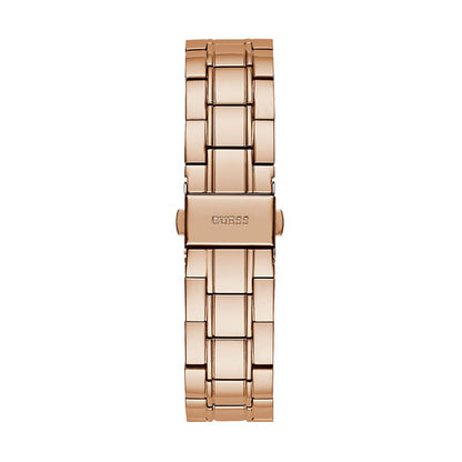 Rose gold GUESS Mod. GW0380L3 watch bracelet with clasp, designed for ladies, made from high-quality materials, elegant jewelry accessory.