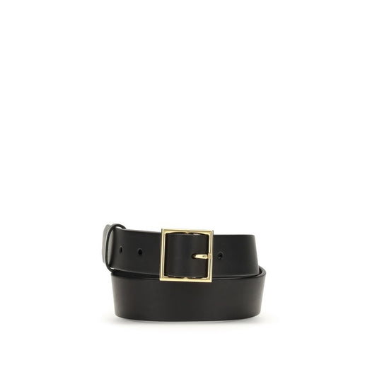 Gabriela Hearst Black Leather Regular Belt