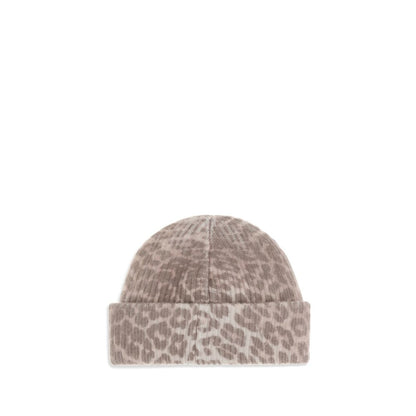 Ganni Beige Wool Beanie