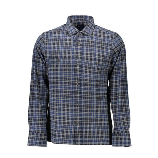 Gant Blu Cotton Mens Shirt Gant