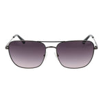 Gant Gray Men Sunglass with grey full-rim metal frame, green polarized lenses, 54-19-140 size, 100% UVA/UVB protection, square style.