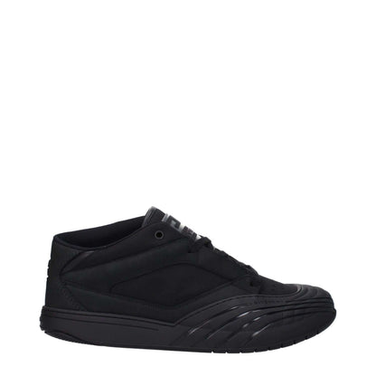 Givenchy Black Fabric Low Top Sneakers with logos and rubber sole, round toe, lace-up closure, and low flat heel. MPN: BH009KH1QA001.