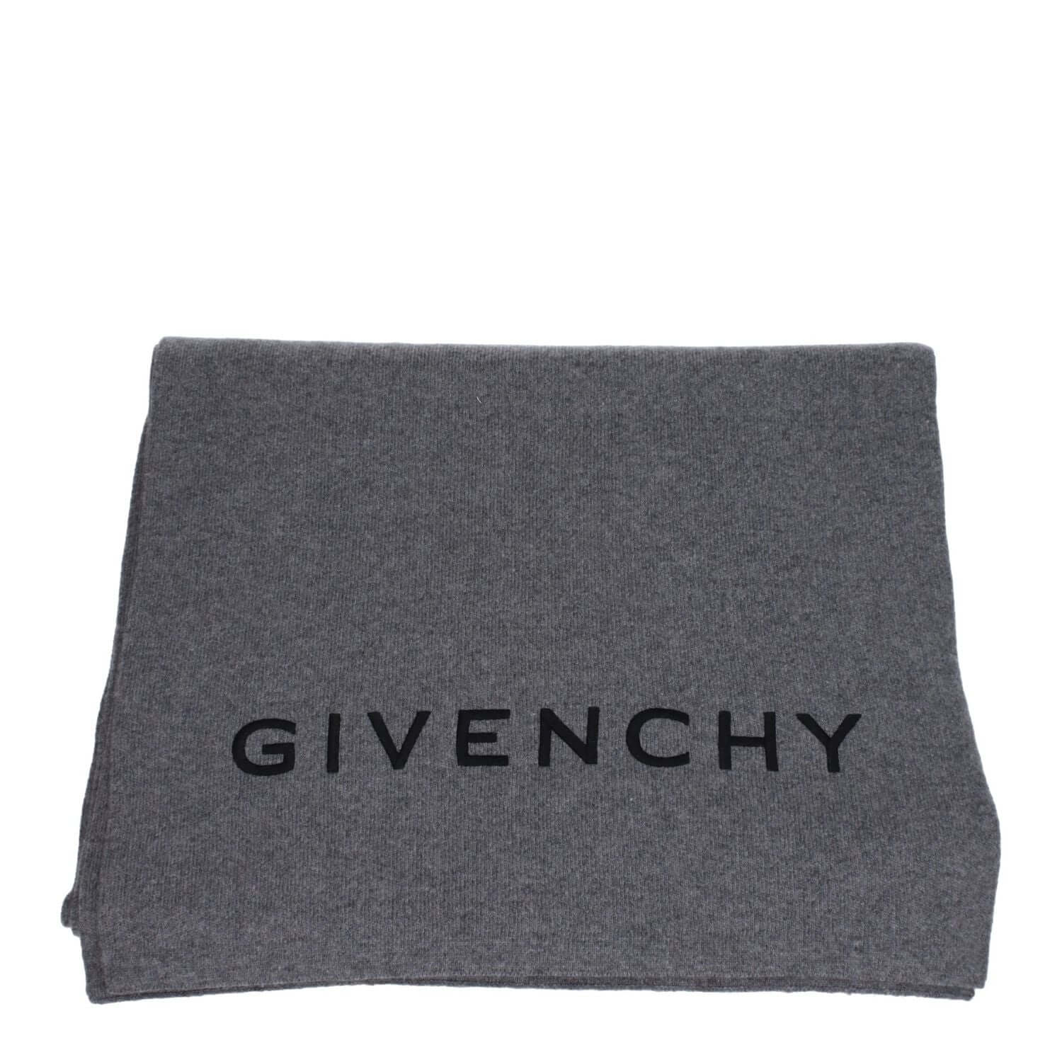 Givenchy Gray Wool Scarf