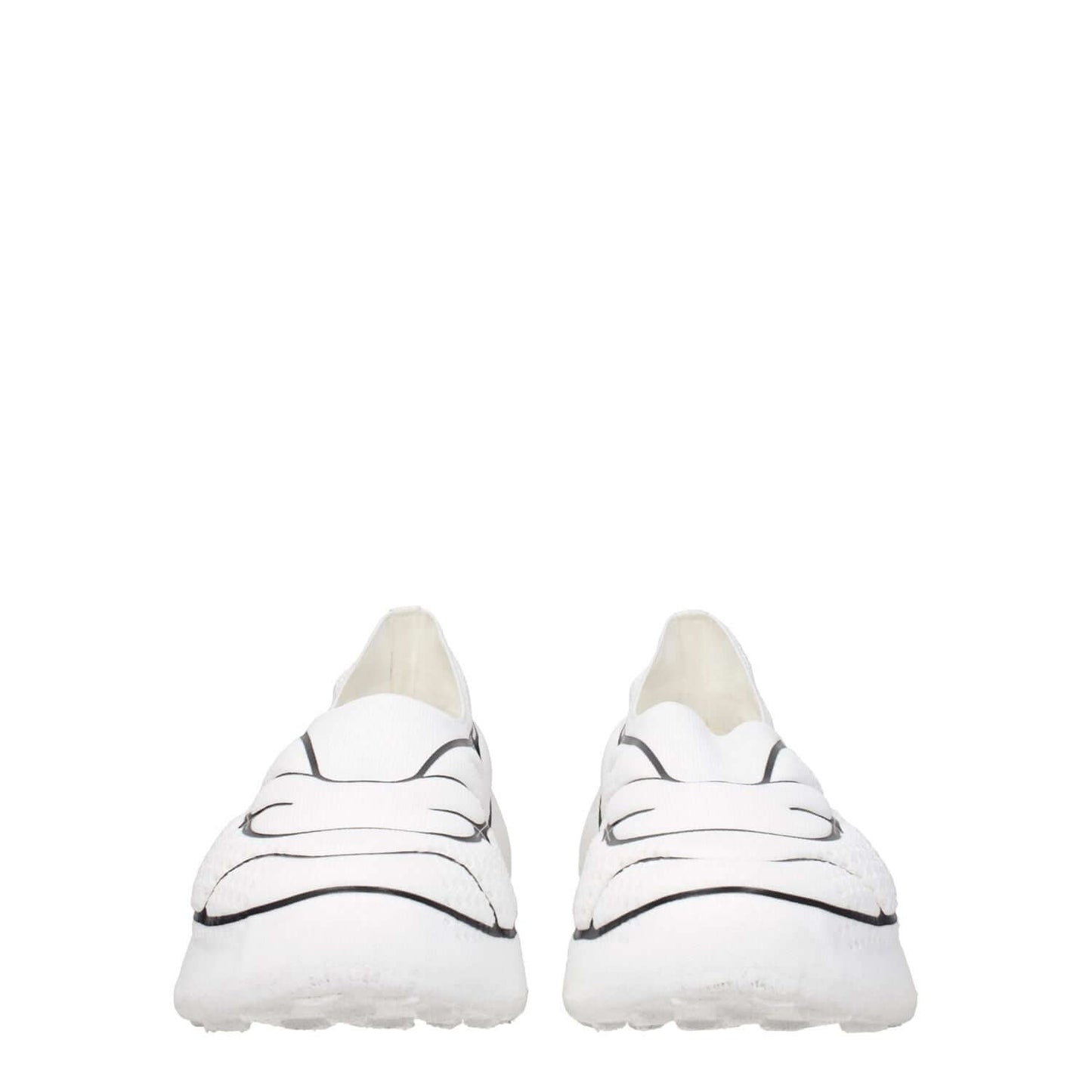 Givenchy White Fabric Low Top Sneakers with side logo, casual style, round toe, and mid heels, MPN BH0076H1C6116, code F77226.