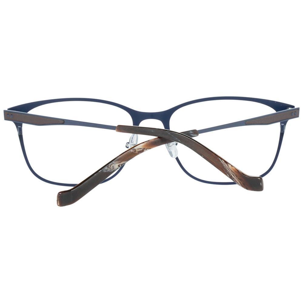 Hackett Blue Metal Frames with white-brown-hasgold arms, measures 54/17/145 mm, elegant design suitable for men.