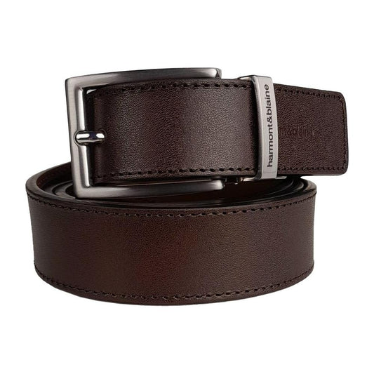 Harmont & Blaine Brown Calfskin Men Belt HA-10893-90 CM / 36 INCHES