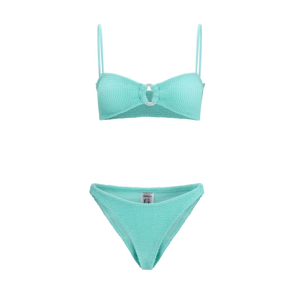 Hunza G Green Polyamide Bikini