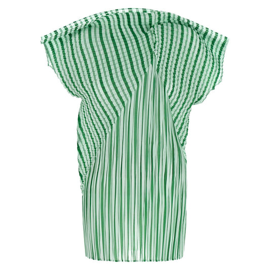 Issey Miyake Bicolor Polyester Pattern Shirt