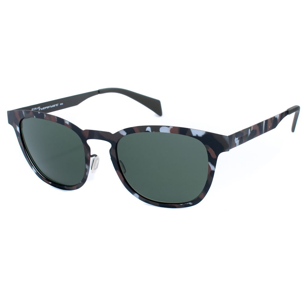 Italia Independent Bicolor Metal Sunglasses in brown and gray with filter 2, unisex style, size 51/19/145 mm.