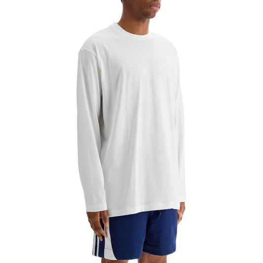 Y-3 white cotton t-shirt with graphic print Topwear Y-3 Light Gray