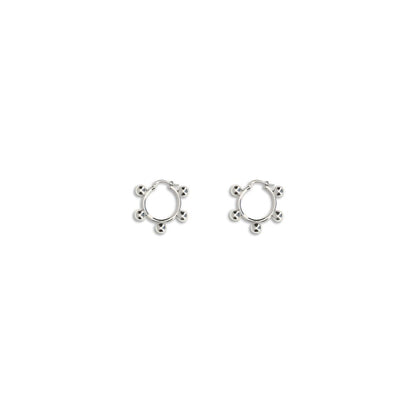 Jil Sander Silver Brass Earrings