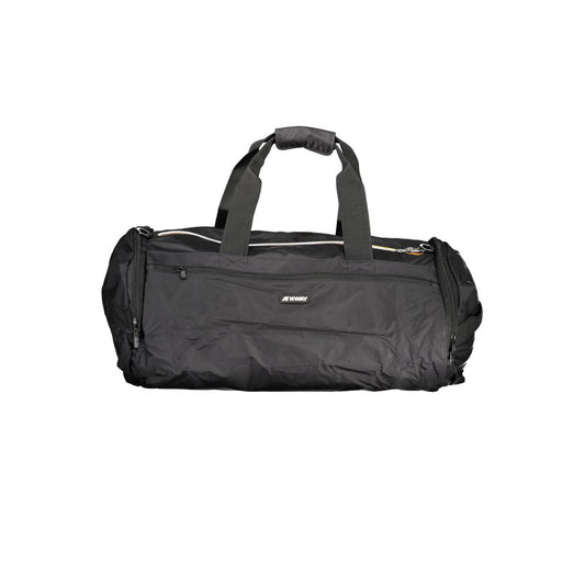 K-WAY Black Polyamide Luggage And Travel bag with shoulder handles, adjustable strap, external and internal pockets