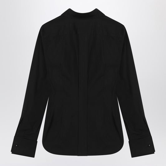 Max Mara Black cotton shirt with logo