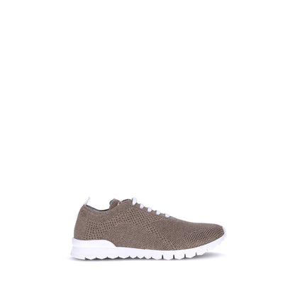 Kiton Brown Cotton Athletic Sneakers