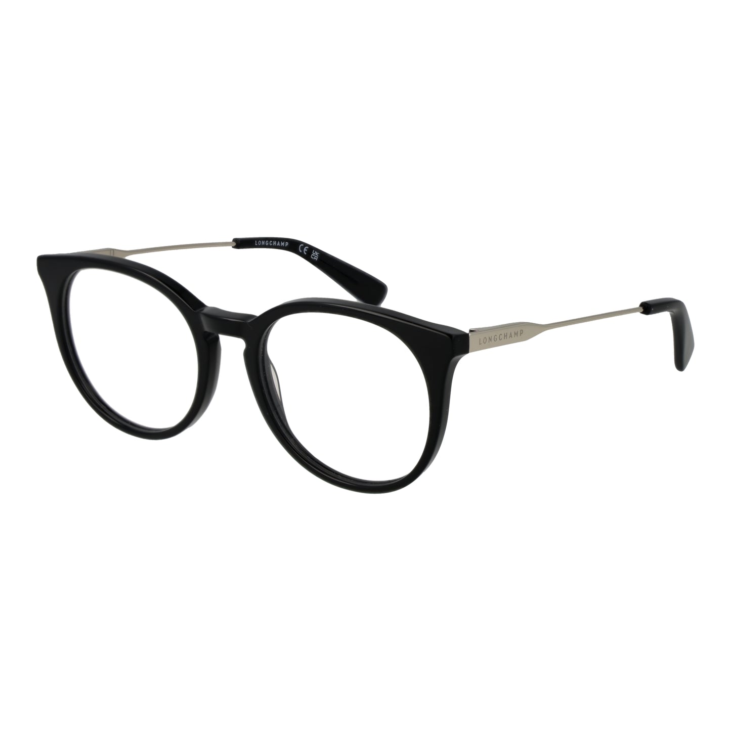 LONGCHAMP MOD. LO2720 51001 women's eyeglasses with black frame and thin metal temples.